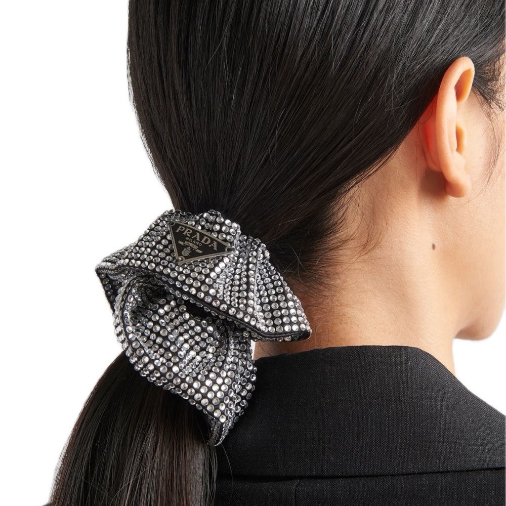 Prada Black and Silver Rhinestone Hair Accessory - Picture 5 of 5